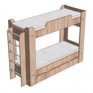 Ліжко двоярусне Сучасні Меблі Твікс-1