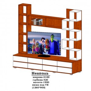 Стінка Сучасні Меблі Неаполь