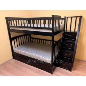 Ліжко Лубни Меблі двоярусне "Щит" Плюс 120