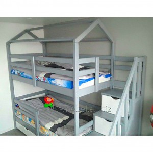 Ліжко Лубни Меблі двоярусне "Домік" 1 плюс