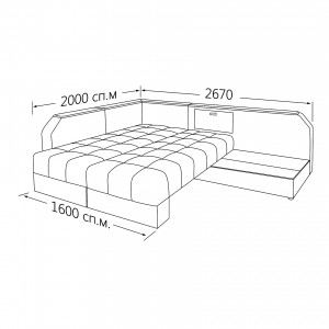 Угловая кровать Бис-М "Аврора"
