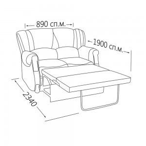 Канапе Бис-М "Богемия" 0,9