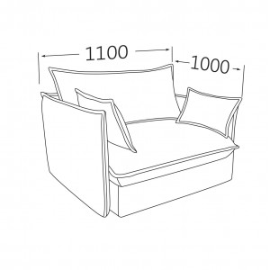 Крісло Nota "Франческа" з коробом