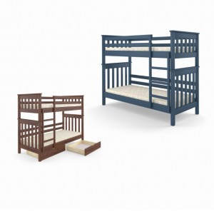 Ліжко Mebigrand двоярусне Скандинавія міні без шухляд