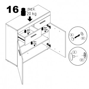 Тумба Світ Меблів Хелен 2Д2Ш (ЗНЯТО З ВИРОБНИЦТВА)