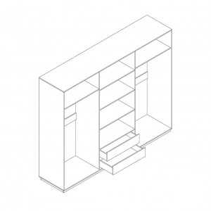 Шафа Світ Меблів Грейс 6Д (ЗНЯТО З ВИРОБНИЦТВА)