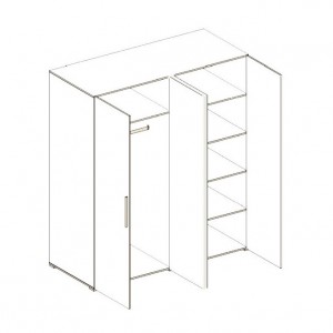 Шафа Світ Меблів Вівіан 4Д