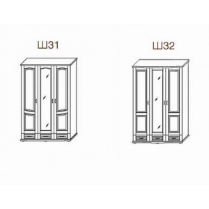 Шкаф 3-х дверный ТеМП