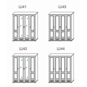 Шкаф 4-х дверный ТеМП
