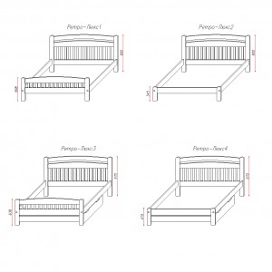 Ліжко ТеМП "Ретро-Люкс" 2